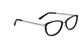 Brielle Blue Black & Silver Blue Light Glasses
